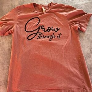 Women’s Grow Through It Bella Canvas graphic T - size XL